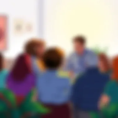 Community Support for Habit Change A supportive group engaging in discussion