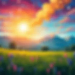 A serene landscape symbolizing trust in the universe