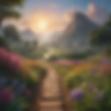 The Journey of Letting Go A serene landscape symbolizing the journey of letting go