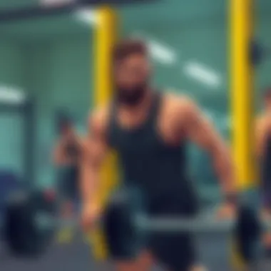 Physical training session representing the challenge