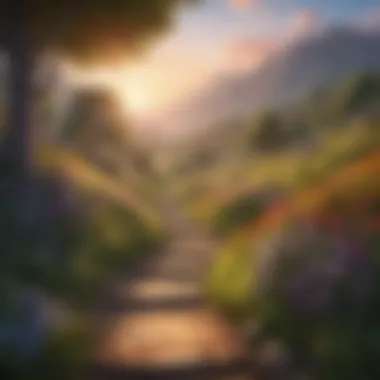 Path to Self-Discovery A serene landscape symbolizing self-discovery