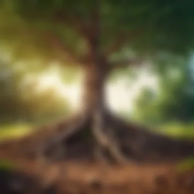 Roots of Personal Growth A tree growing stronger, symbolizing personal growth