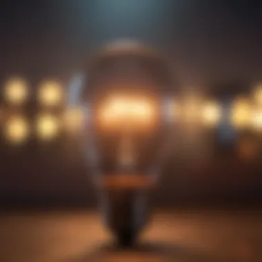 A light bulb representing inspiration