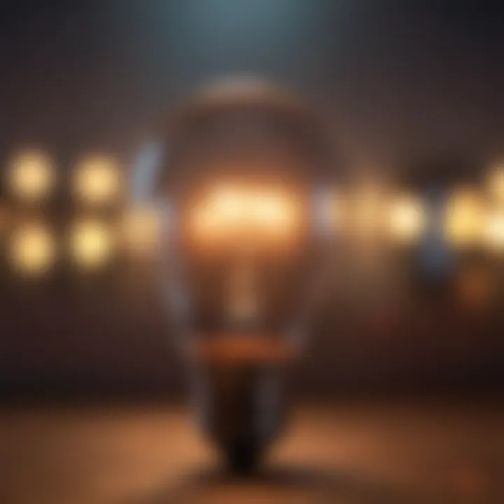 A light bulb representing inspiration